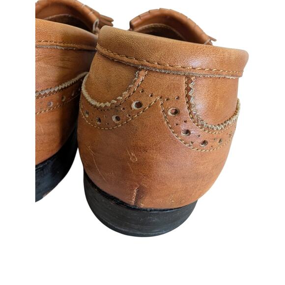 Alden 610 Wingtip Kiltie Tassel Loafer Size 9.5 Mens B/D Brown Leather USA